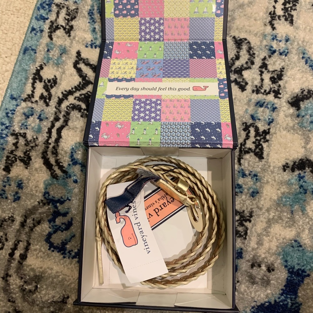 Vineyard Vines Gold Belt